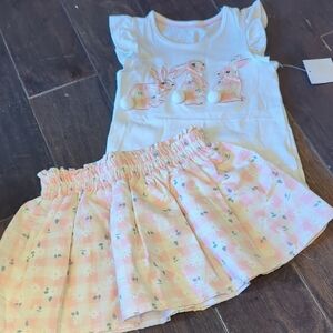 Kids Bunny Print Set